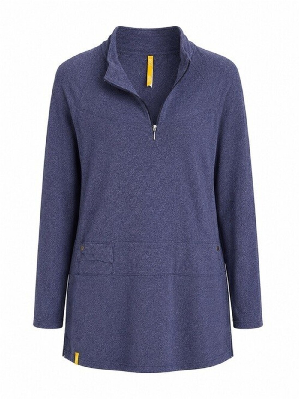 Lole LSW0814 Heather Blue Quarter Zip Performance Tunic Pullover Women's M